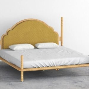 Knockdown Low Height Wooden Iron Bed
