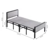 Foldable Iron Bed With Cushion - Image 4