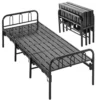 Foldable Iron Bed With Cushion - Image 2