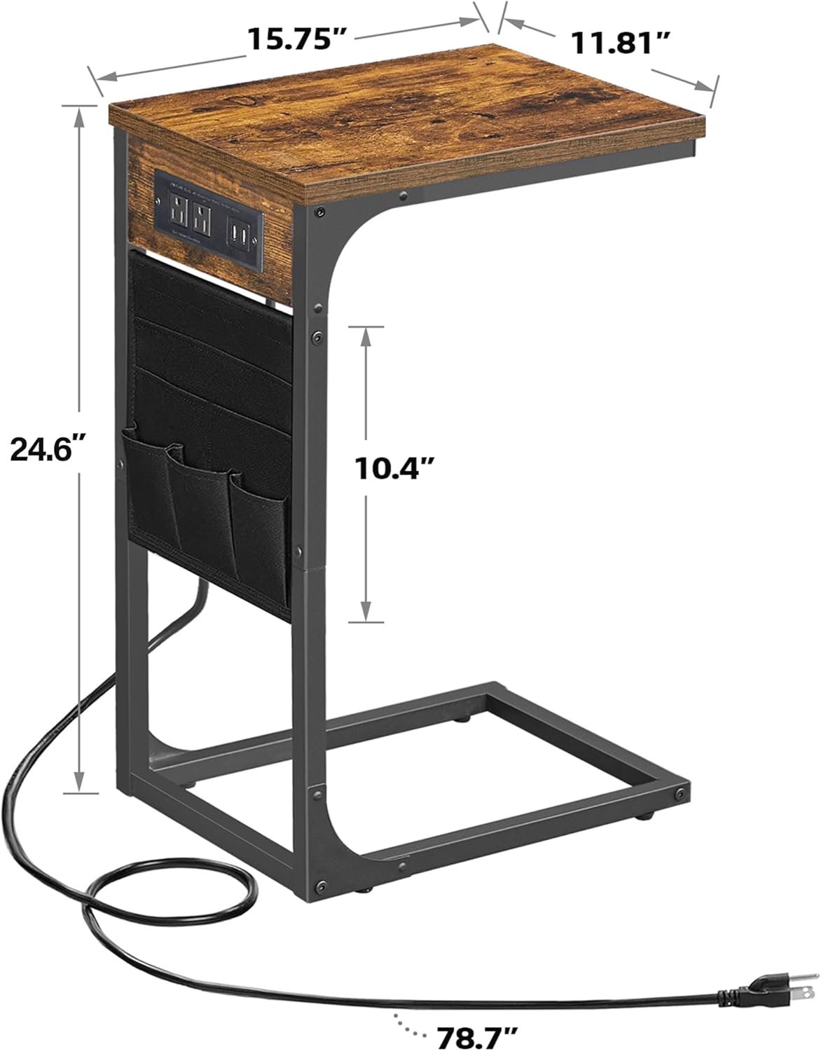 Smart Charge C Shaped Table - Image 3