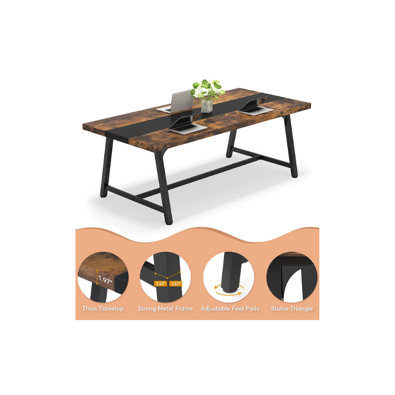 Luxurious mango wood dining table - Image 3