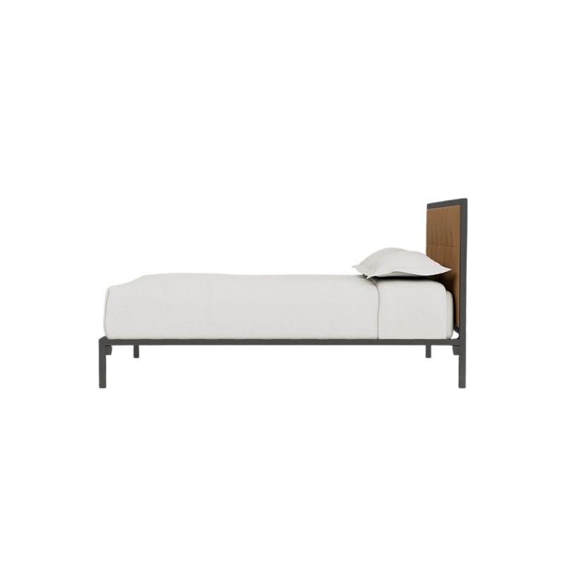 "Premium Queen Bed with Modern Cushioned Headboard – Durable Wooden Frame" - Image 3