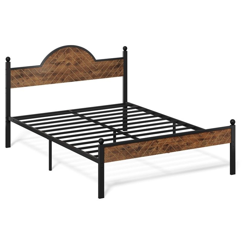 Modern Rustic Queen Size Iron Bed Frame - Image 2